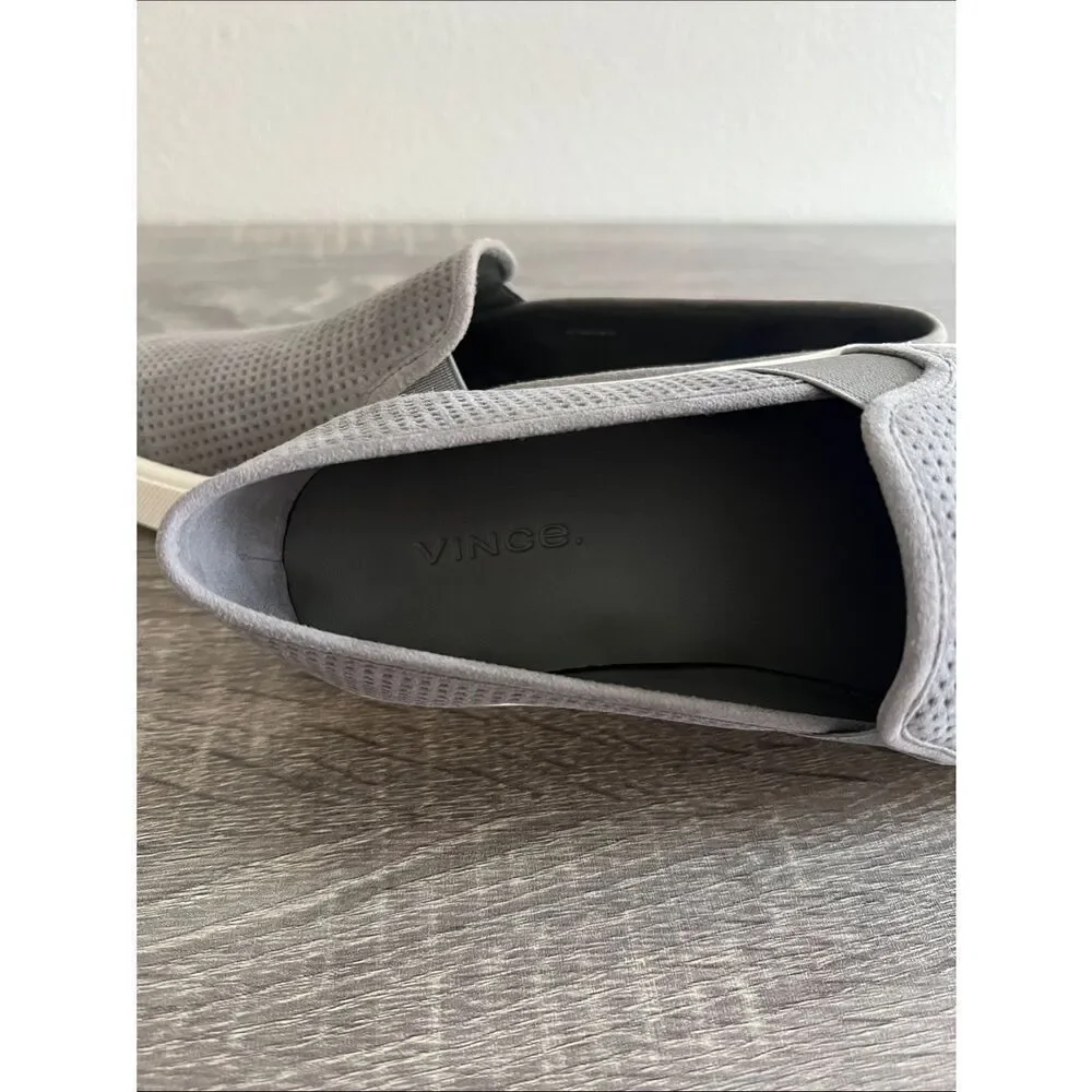 New Women’s Vince Blair Perforated Leather Slip-On Sneakers 7M